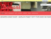 Tablet Screenshot of dewarscandy.com